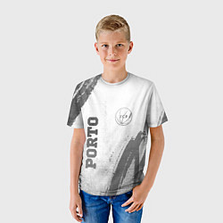 Футболка детская Porto - white gradient вертикально, цвет: 3D-принт — фото 2