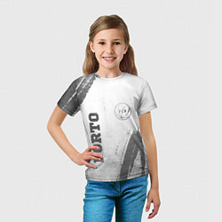 Футболка детская Porto - white gradient вертикально, цвет: 3D-принт — фото 2