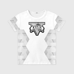 Футболка детская GTA white poly, цвет: 3D-принт