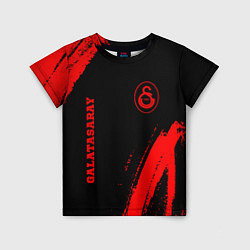 Футболка детская Galatasaray - red gradient вертикально, цвет: 3D-принт