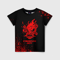 Футболка детская Cyberpunk 2077 - red gradient, цвет: 3D-принт