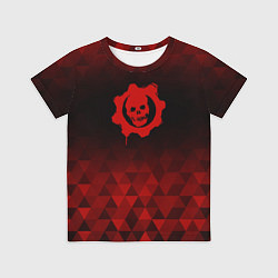 Футболка детская Gears of War red poly, цвет: 3D-принт