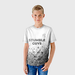 Футболка детская Stumble Guys - white gradient посередине, цвет: 3D-принт — фото 2