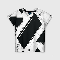Детская футболка Color black white