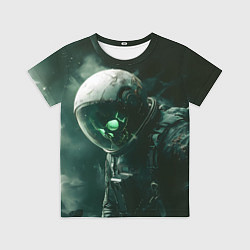 Футболка детская Скелет космонавта в космосе, цвет: 3D-принт