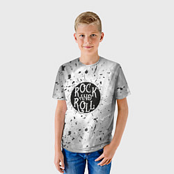 Футболка детская Рок энд ролл, цвет: 3D-принт — фото 2
