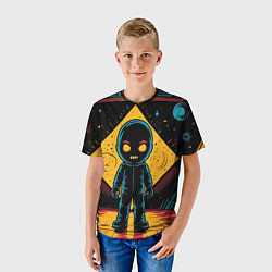 Футболка детская Недовольный инопланетянин, цвет: 3D-принт — фото 2