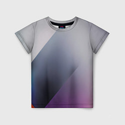 Футболка детская Color grey with stripes, цвет: 3D-принт