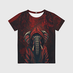 Футболка детская Слон в балахоне, цвет: 3D-принт