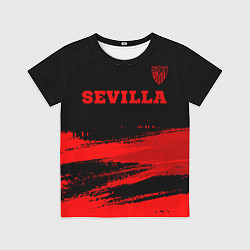 Детская футболка Sevilla - red gradient посередине