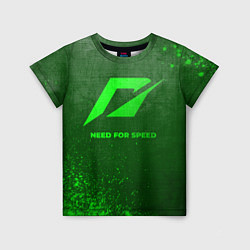 Футболка детская Need for Speed - green gradient, цвет: 3D-принт