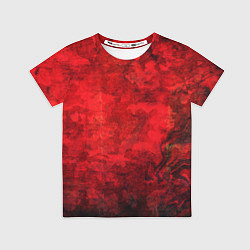 Футболка детская Абстракция - red shabby wall, цвет: 3D-принт