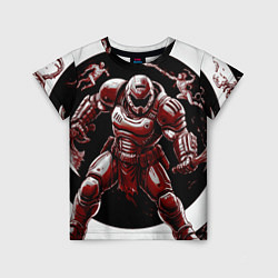 Футболка детская Doom red guardian, цвет: 3D-принт