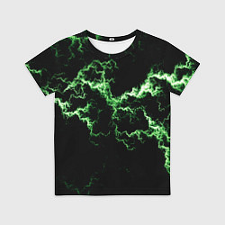 Детская футболка Lightning green glow