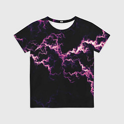 Футболка детская Lightning pink glow, цвет: 3D-принт