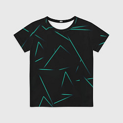 Футболка детская Color turquoise line, цвет: 3D-принт