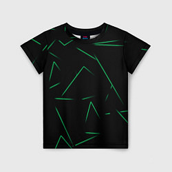 Футболка детская Color light green line, цвет: 3D-принт