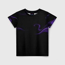 Футболка детская The color purple is an abstraction, цвет: 3D-принт