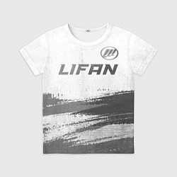 Футболка детская Lifan - white gradient посередине, цвет: 3D-принт