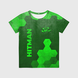 Футболка детская Hitman - green gradient вертикально, цвет: 3D-принт