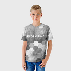 Футболка детская Elden Ring - grey gradient посередине, цвет: 3D-принт — фото 2