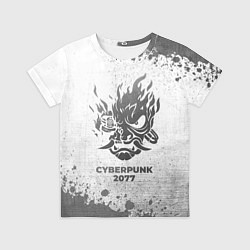 Футболка детская Cyberpunk 2077 - white gradient, цвет: 3D-принт