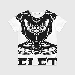 Футболка детская Skeleton череп, цвет: 3D-принт