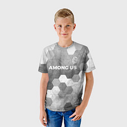 Футболка детская Among Us - grey gradient посередине, цвет: 3D-принт — фото 2
