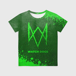 Футболка детская Watch Dogs - green gradient, цвет: 3D-принт