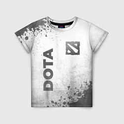 Детская футболка Dota - white gradient вертикально