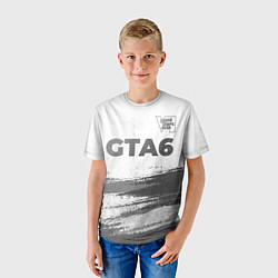 Футболка детская GTA6 - white gradient посередине, цвет: 3D-принт — фото 2