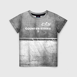 Футболка детская Counter-Strike 2 - grey gradient посередине, цвет: 3D-принт