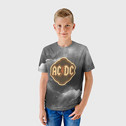 Футболка детская ACDC ретро логотип, цвет: 3D-принт — фото 2