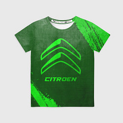 Детская футболка Citroen - green gradient