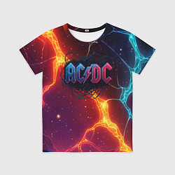Детская футболка ACDC логотип в градиенте