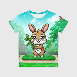 Детская футболка Зайчик с мятой