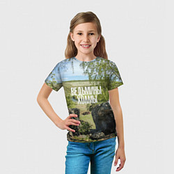 Футболка детская Ведьмины холмы на Красивой Мече, цвет: 3D-принт — фото 2