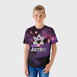 Футболка детская Astro логотип группы из кристаллов, цвет: 3D-принт — фото 2