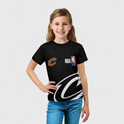 Футболка детская Cleveland Cavaliers basketball, цвет: 3D-принт — фото 2