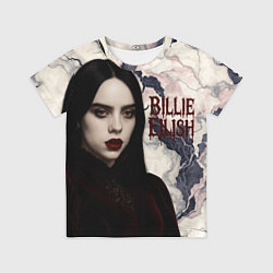 Футболка детская Билли Айлиш в стиле готики, цвет: 3D-принт