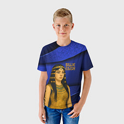 Футболка детская Билли Айлиш в образе фараона, цвет: 3D-принт — фото 2