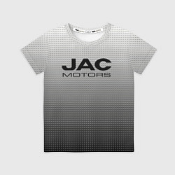 Футболка детская Jac motors серый текстурный, цвет: 3D-принт