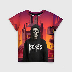 Детская футболка Bones скелет