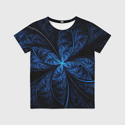 Футболка детская Синий цветок, цвет: 3D-принт