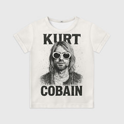 Футболка детская Kurt Cobain - grunge-art, цвет: 3D-принт
