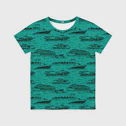 Футболка детская Корабли плывут по Неве, цвет: 3D-принт