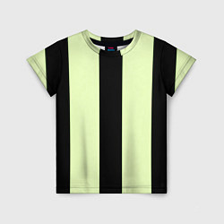 Футболка детская Color light green black line, цвет: 3D-принт