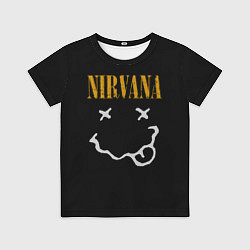 Футболка детская Nirvana rock music, цвет: 3D-принт