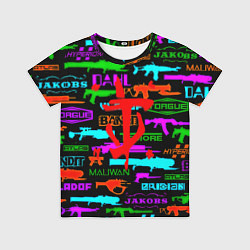 Футболка детская Doom шутер паттерн, цвет: 3D-принт