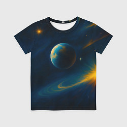 Футболка детская Пространство Вселенной, цвет: 3D-принт